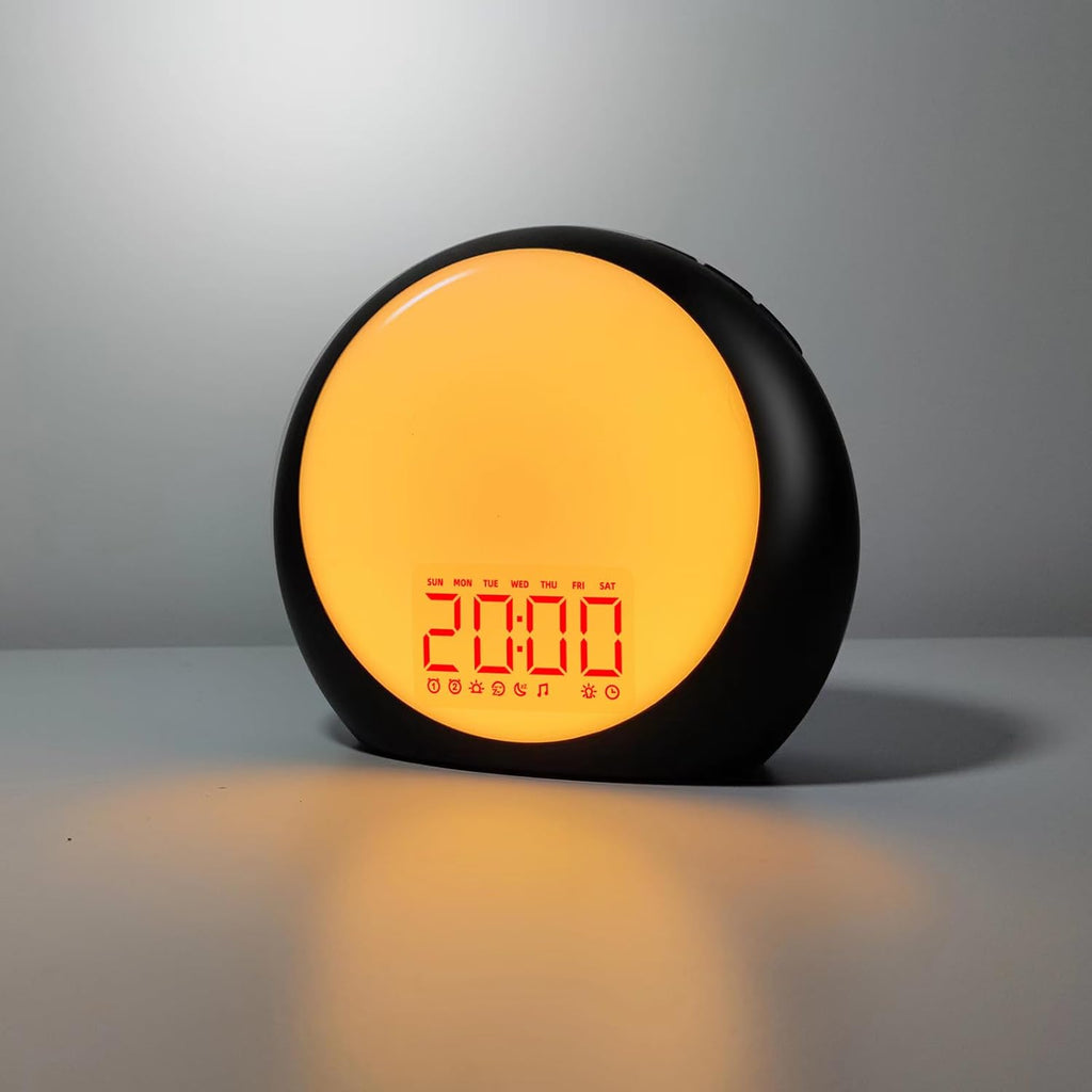 iDealSleep Sunrise Alarm Clock Wake Up Light for Kids Heavy Sleepers Bedroom with Sunrise Sunset Simulation Dual Alarms Snooze Ni…