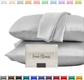 Elegantcomfort Elegant Comfort Silky and Luxurious 2-Piece Satin Pillowcase Set for Healthier Skin and Hair, Hidden Zipper Closure and Beau…