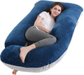 Jcickt Pregnancy Pillow for Sleeping,59 inch J/U-Shaped Maternity Pillow with Removable Washable Cover, Side-Sleeping Pregnant Body Pillow-…