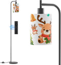 SIBRILLE Kids Floor Lamp with Linen Shade, Dimmable Tall Standing Lamp with Remote Control & 3 Color Temperatures, Modern Floor Lamps for…