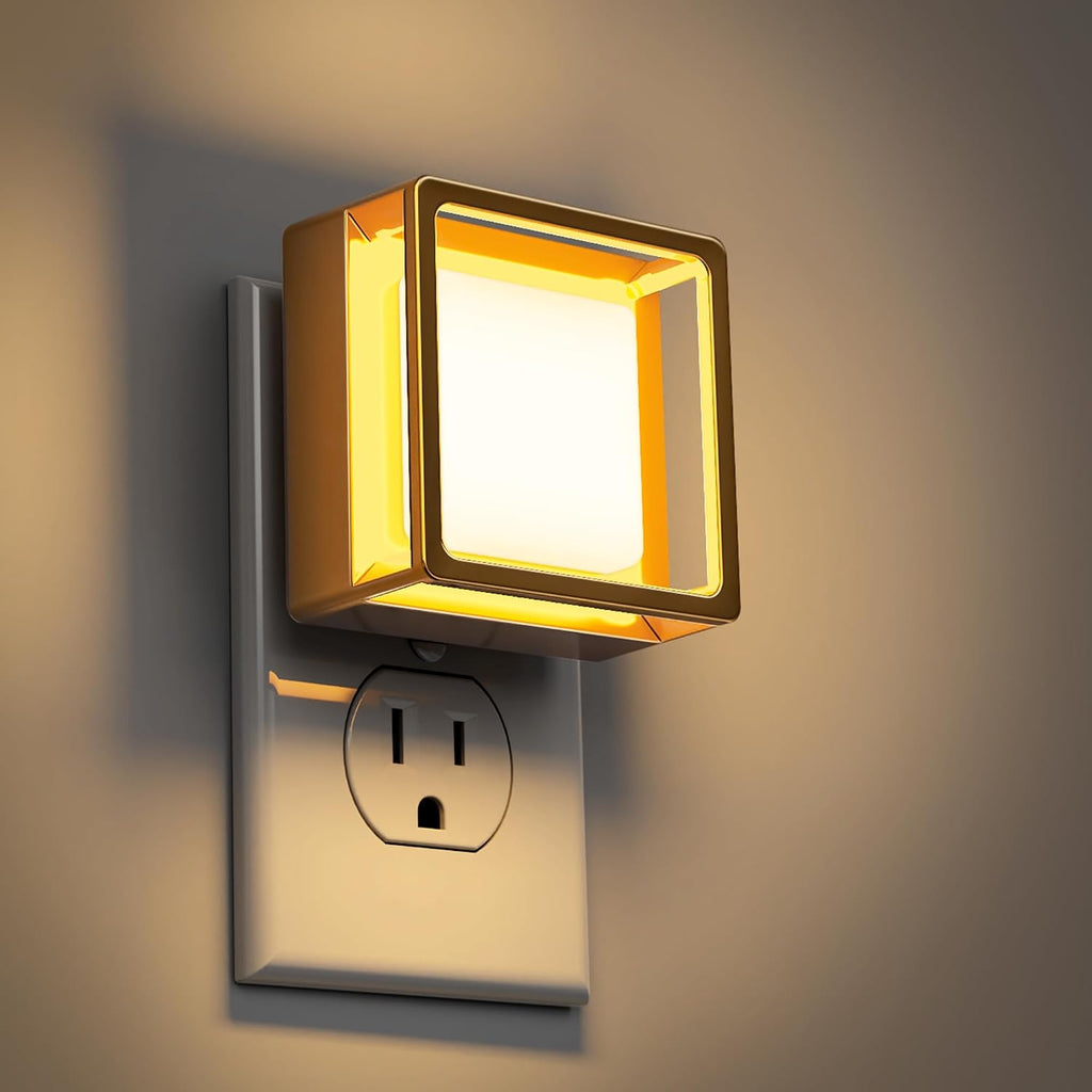 DORESshop Night Light, Night Lights Plug into Wall,2 Pack 3000K LED Nightlight with Adjustable Brightness, Automatic Night Light Plug in…