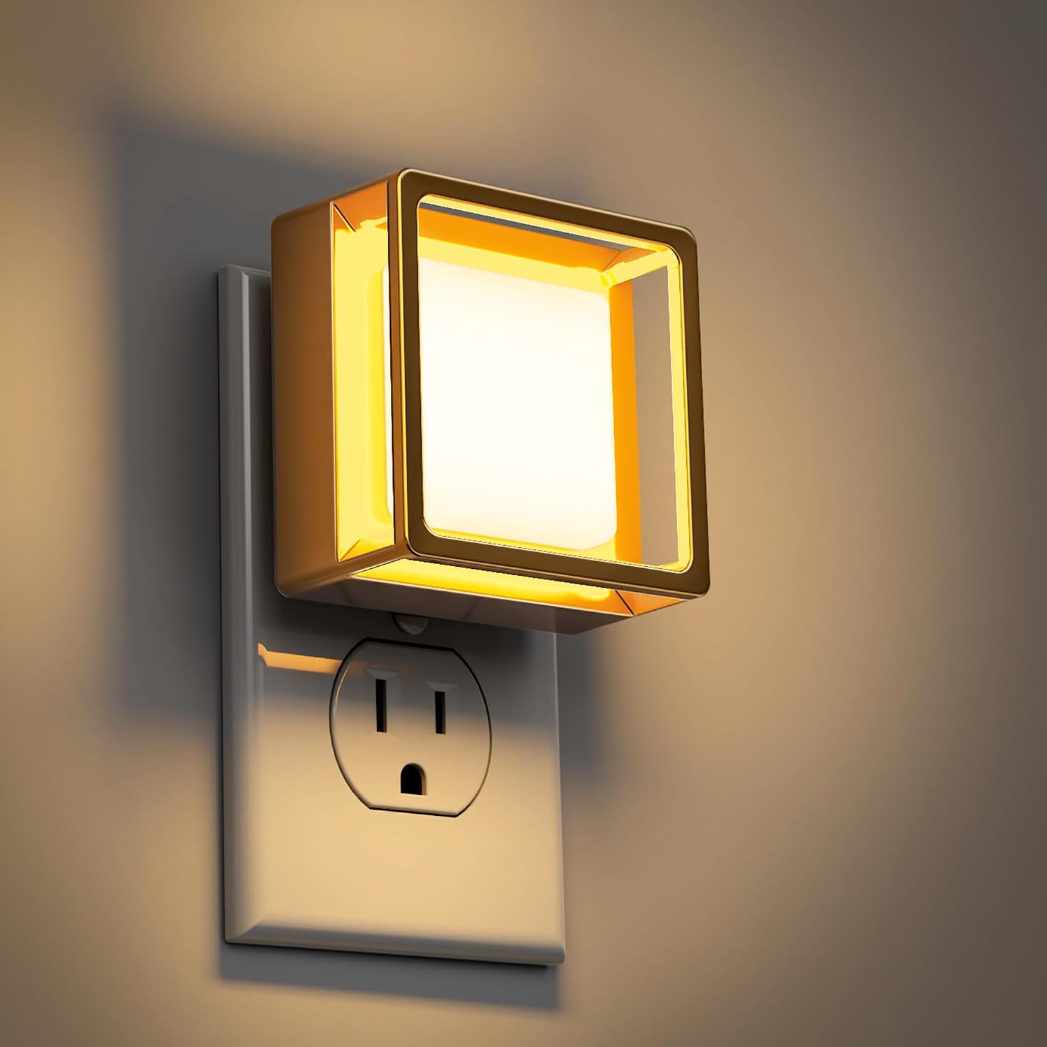 DORESshop Night Light, Night Lights Plug into Wall,2 Pack 3000K LED Nightlight with Adjustable Brightness, Automatic Night Light Plug in…