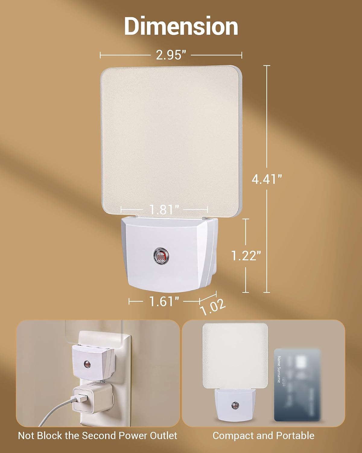DEWENWILS Night Lights Plug into Wall, LED Night Lights for Kids, Dusk to Dawn Sensor, 3000K Warm Nightlight for Nursery Room, Bathroom…