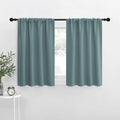 NICETOWN 2 Panels Blackout Curtains, Rod Pocket Thermal Insulated Drapes for Kitchen, Heavy Duty Small Window Treatment for Dorm Room…