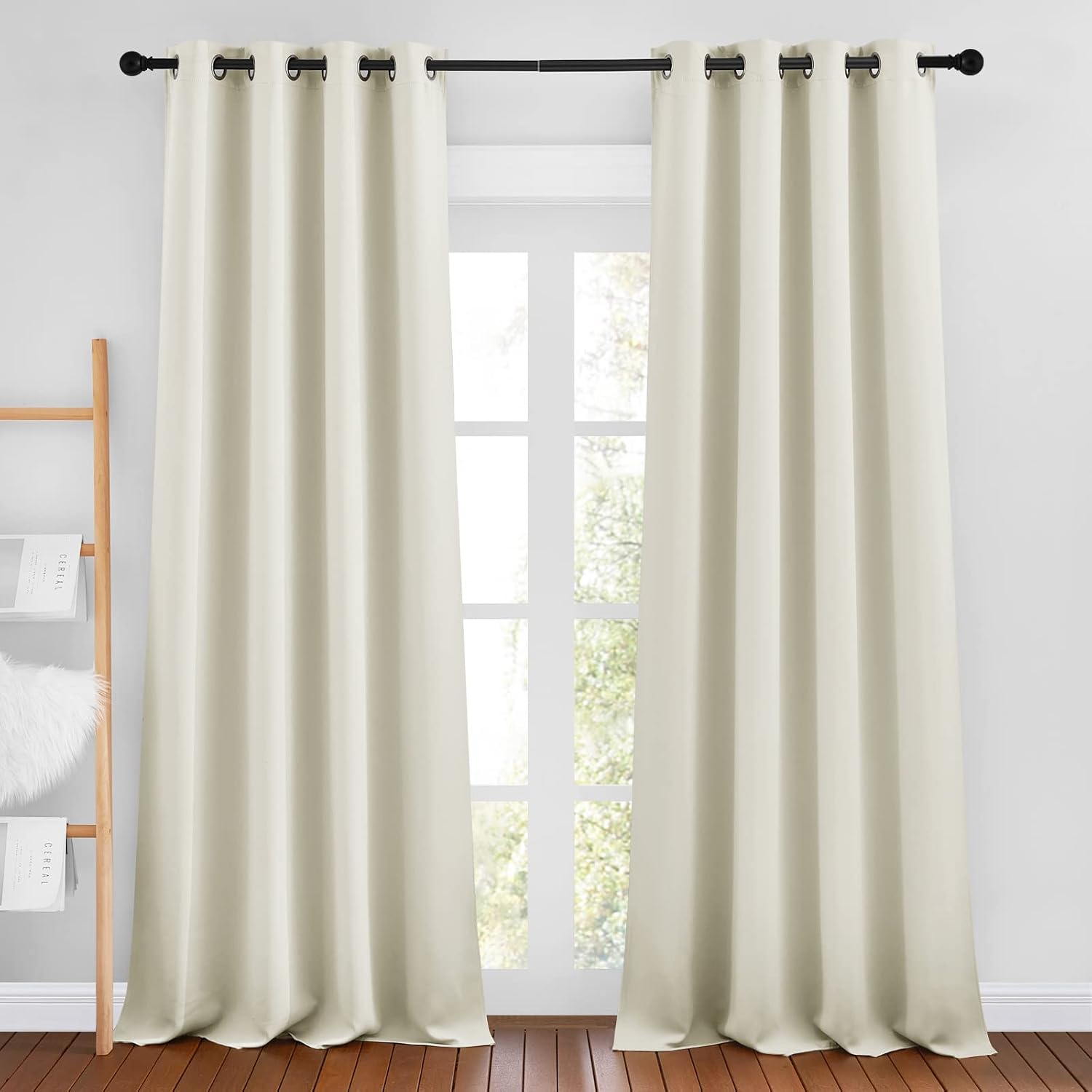 NICETOWN Room Darkening Window Curtains 90 inch Length - Thermal Insulated Grommet Light Blocking Solid Curtain Drapes for Bedroom/Living…