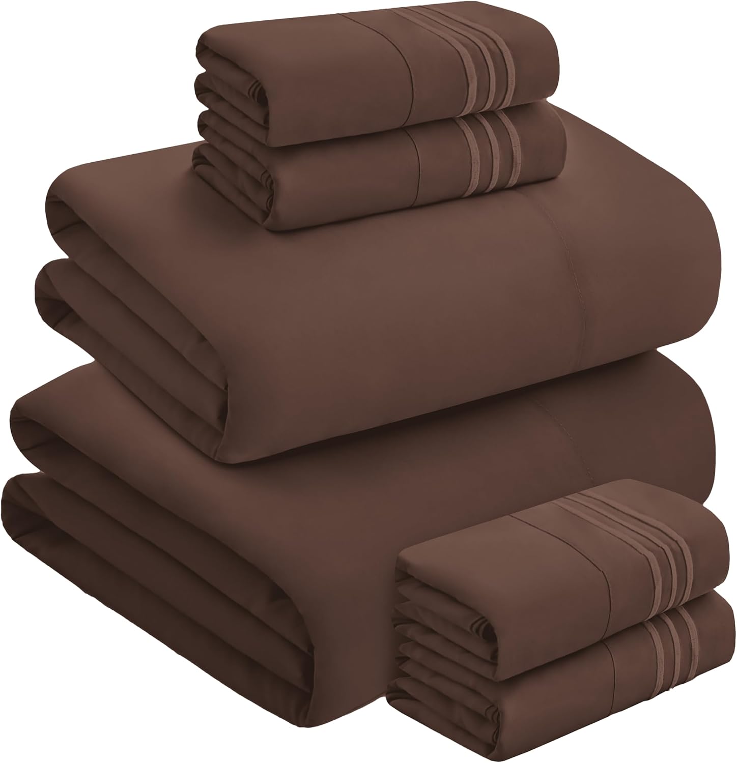 MocassiLuxuryBedding Mocassi Luxury 4-Piece Sheet Set, Ultra Soft 1800 Hotel Quality Microfiber Sheet Set, Fits Mattresses Up to 18 to 24 I…