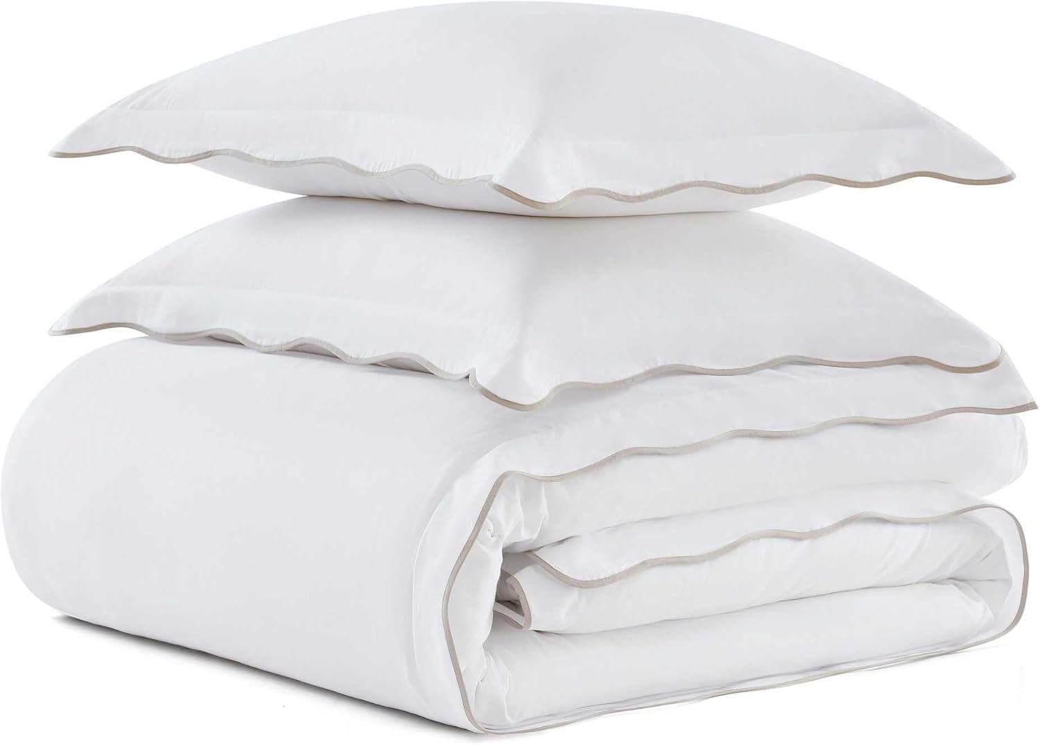 MarthaStewart Martha Stewart - King Duvet Cover Set, 100% Soft Cotton Bed Set with a Smooth Cotton Percale Reverse, 3 Piece Bedding with Ma…