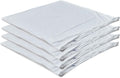 Kingnex 4 Pack Waterproof Feather Proof Pillow Protectors 22x22 Poke Proof Pillow Covers for Square Throw Pillow 4 Pack White