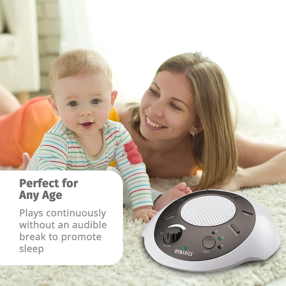 Homedics SoundSleep White Noise Sound Machine, Gold, Small Travel Sound Machine with 6 Relaxing Nature Sounds, Portable Sound relaxation…