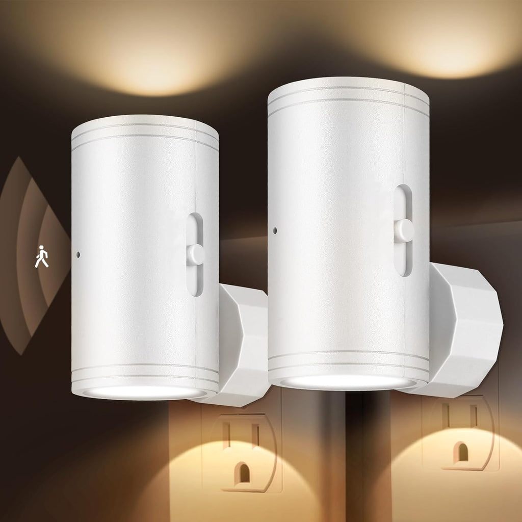 Motion Night Light Plug into Wall, Dim Standby Mode LED Nightlight with Dusk to Dawn Auto On/Off, 2700K Warm White Dimmable 5-150LM, for…