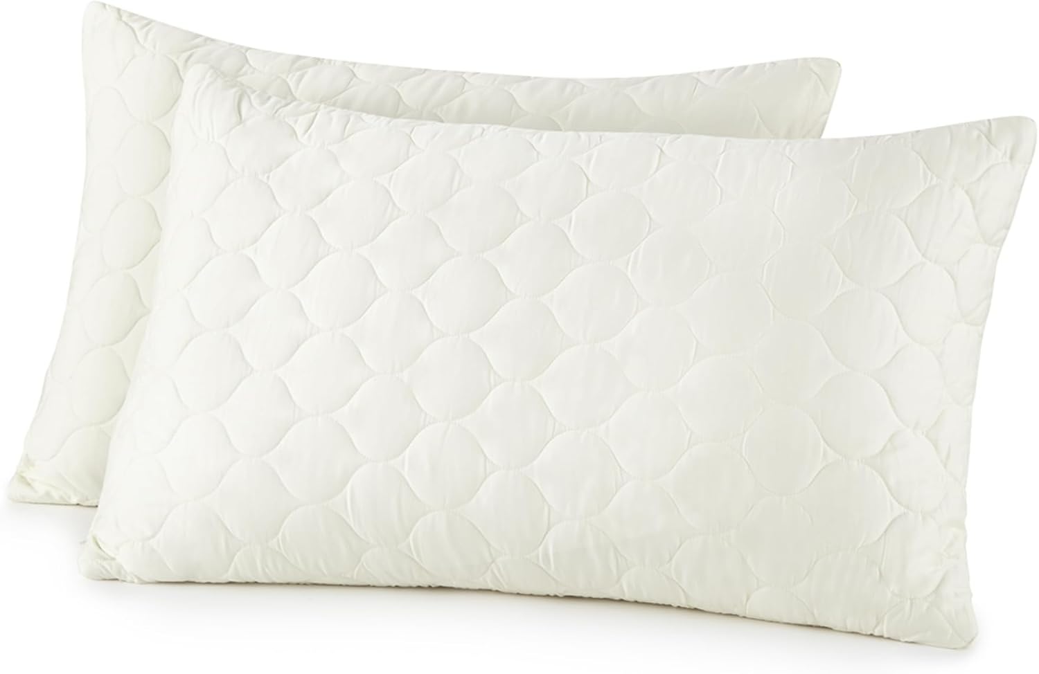 Organic Cotton Pillow Protector - Durable Quilted Pillow Protector King Size GOTS & Fairtrade Certified - Thick Hypoallergenic Machine…