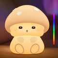 Mushroom Night Light for Kids - Portable LED Nursery Lamp with Tap Control, 7 Color Changing, Dimmable Bedside Light for Baby Room…