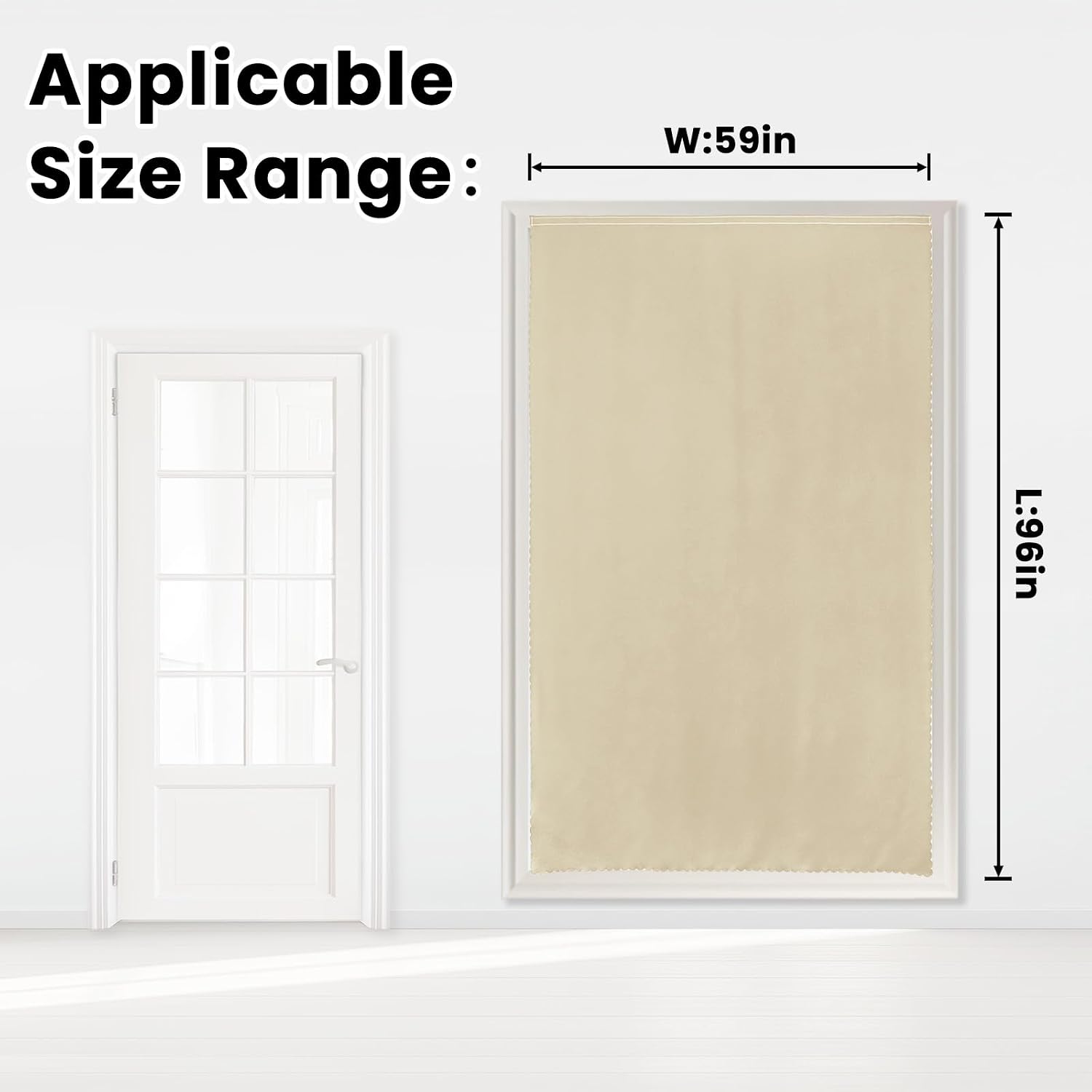 Self Adhesive Portable Blackout Curtains for Bedroom Easy to Install Window Thermal Lnsulated Kitchen Room Darkening Small Window…