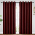 Yakamok Blackout Curtains Room Darkening Thermal Insulated Window Panels, Solid Grommet Top Drapes for Bedroom/Living Room(62Wx84L…