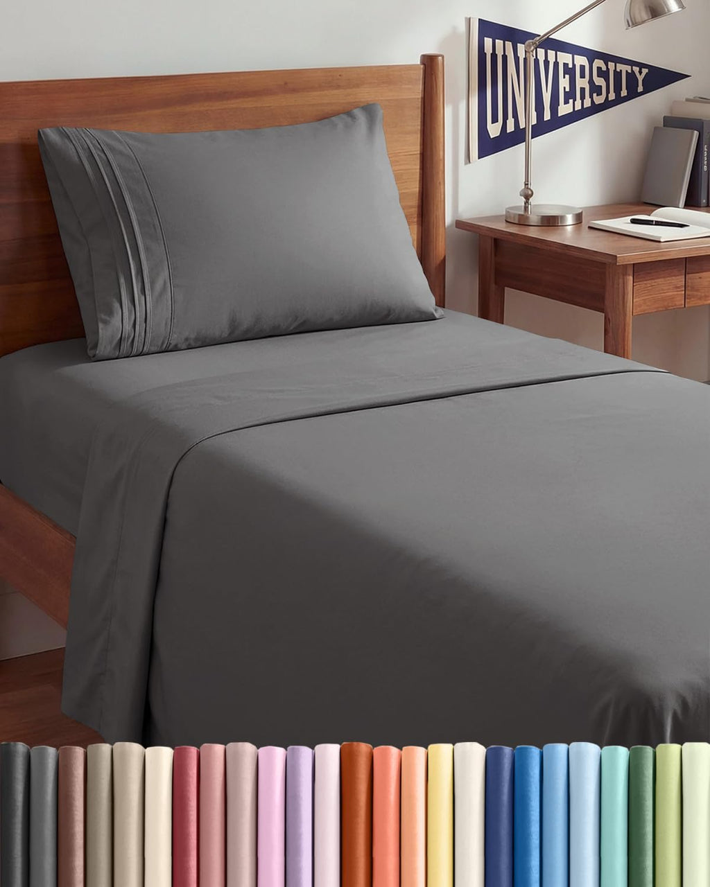 Twin XL Size 3 Piece Sheet Set - Comfy Breathable & Cooling Sheets - Hotel Luxury Bed Sheets for Women & Men - Deep Pockets, Easy-Fit…
