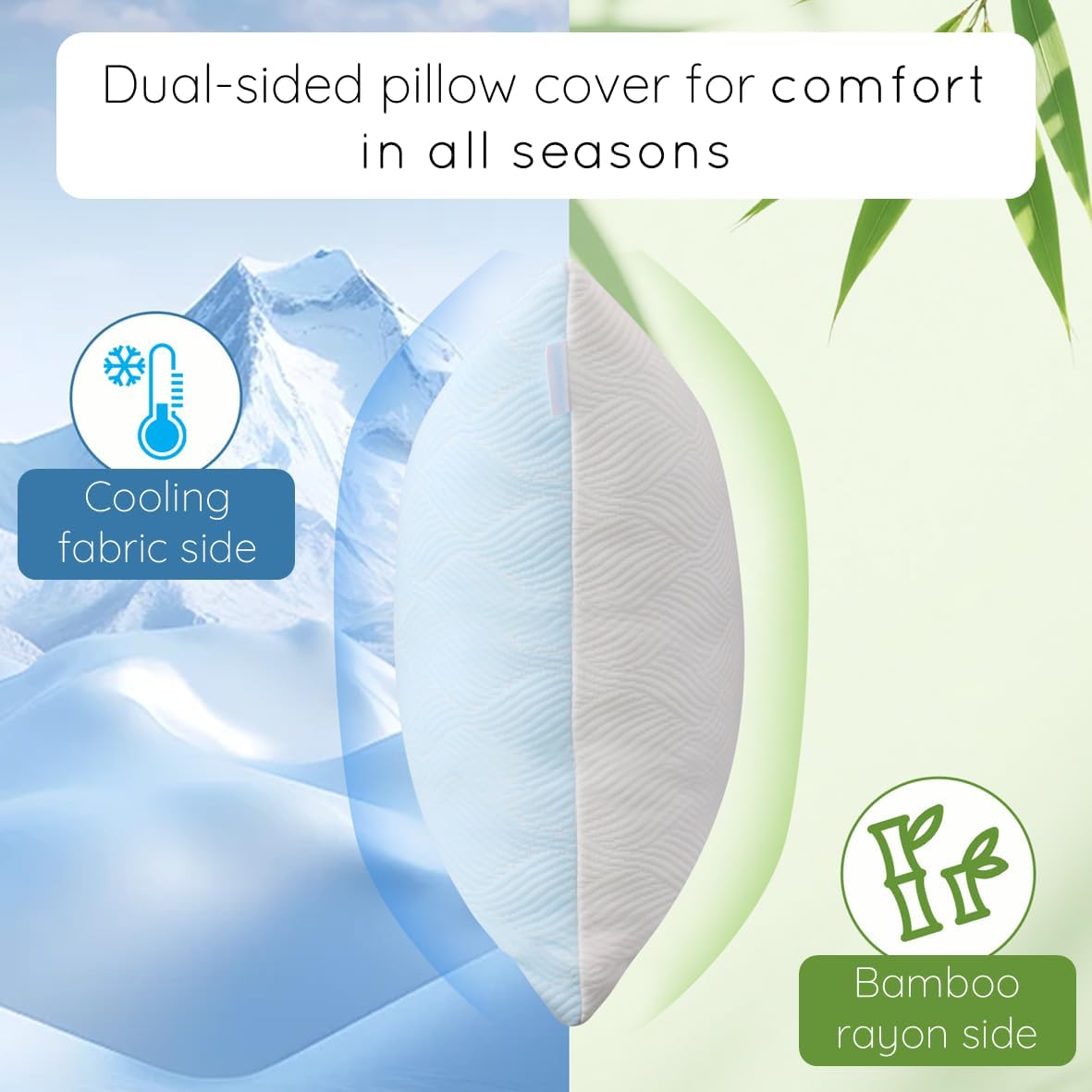 pillosophythetheoryofsleep pillosophy Original Adjustable Loft Pillow • Gel-Infused Shredded Memory Foam Fill • Dual-Sided Washable Cooling…
