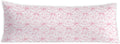 Coquette Pink Bow Chinoiserie Floral 20x54 Body Pillow Cover, Grandmillennial Home Decor, Cottagecore Preppy Pink Flower Decorative Long…