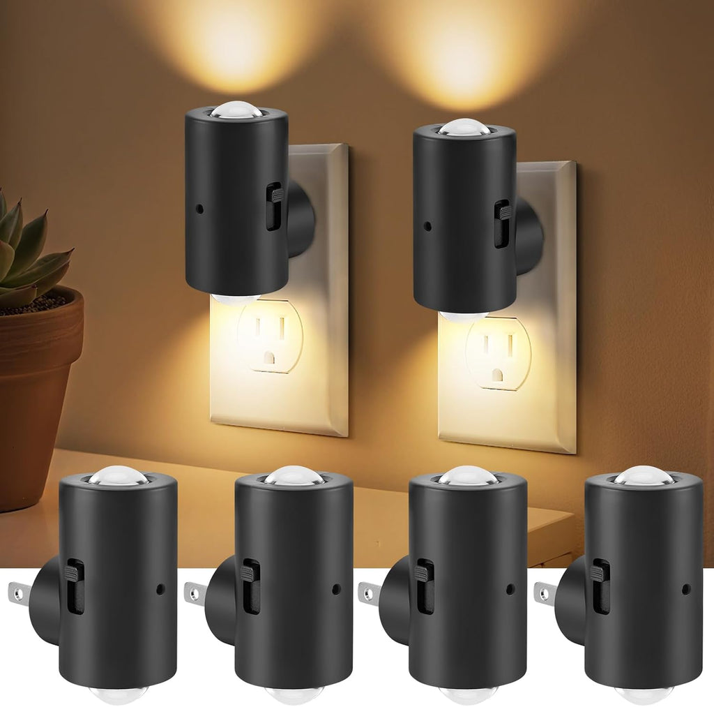 TSEXES LED Night Lights Plug into Wall, Dimmable Plug in Night Light, Dusk to Dawn, 0-200LM Bright Nightlight Auto-On/Off, 3000K Night…