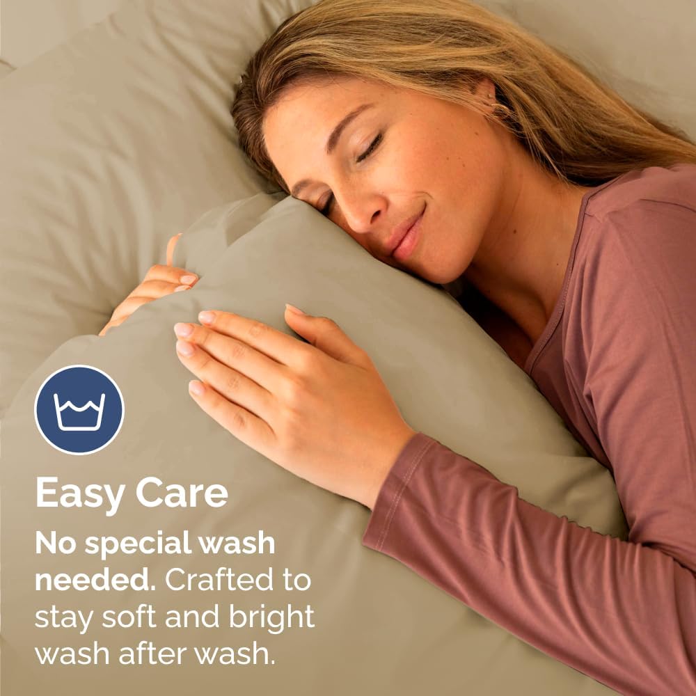 King Standard Pillow Cases Set of 4 - Soft Hotel Quality Pillowcase Covers - Comfy Bedding for Women, Men, Kids & Teens - Machine…