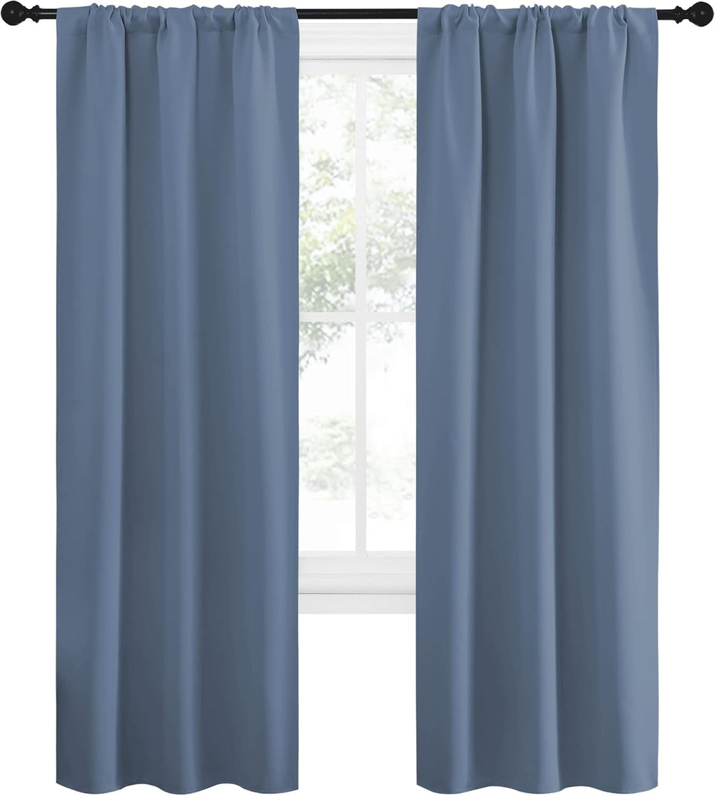 NICETOWN Blackout Curtains for Living Curtains, Home Decoration Solid Thermal Insulated Draperies & Drapes, Blackout Window Curtains for…