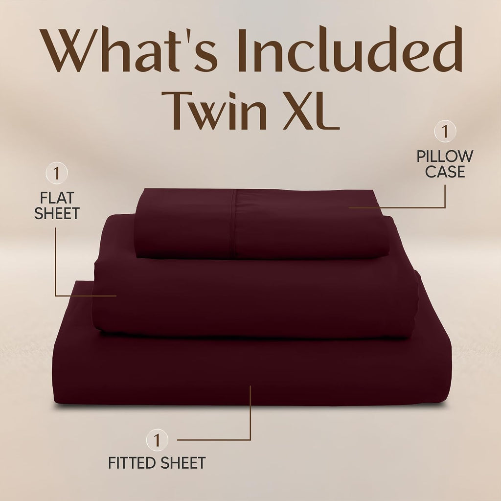 Utopiabedding Utopia Bedding Twin XL Sheet Set – 3 Piece Bed Sheets for Twin XL Size Bed, Soft and Breathable Microfiber, Includes 1 Fitted…
