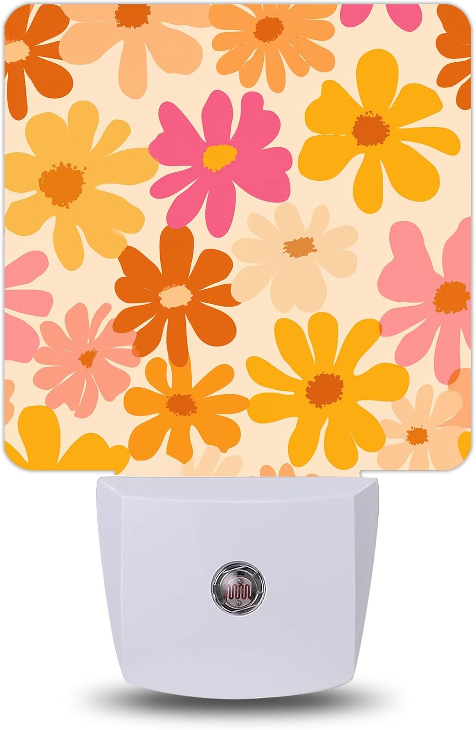 Retro Daisy Floral Night Light, Night Lights Plug into Wall with Dusk to Dawn Sensor for Bedroom Bathroom Hallway Kitchen, Decorative…