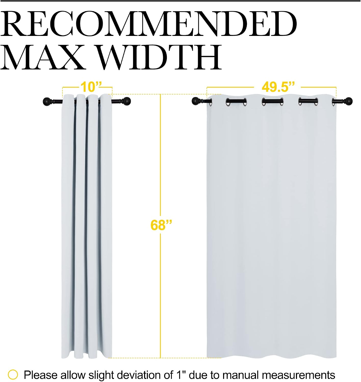 NICETOWN Room Darkening Draperies Curtains Panels, Window Treatment Thermal Insulated Grommet Room Darkening Curtains/Drapes for Bedroom…