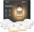 ZISUYU Plug-in LED Night Light with Motion Sensor, 10-60lm Dimmable Nightlight with Multi-Mode & Color-Changing, Ideal for Bedroom…