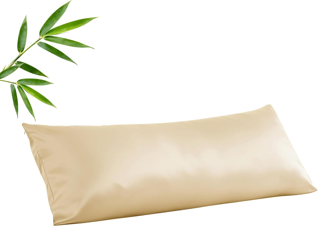 ShunjieHome Body Cooling Pillow Case, Viscose Derived from Bamboo Long Pillow Protectors, 400 TC Soft Silky Breathable Summer Body Pillowcas…