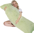 Zonli Fluffy Body Pillow, Full Body Pillows for Adults, Long Pillow for Sleeping with Removable Cover and Adjustable Filling for Side Sleep…