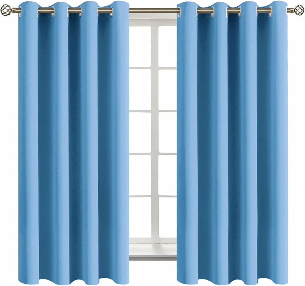 BGment Room Darkening Curtains 63 Inches Long - Grommet Thermal Insulated Drapes Window Treatment Curtains for Bedroom, 2 Panels, 52 x 63 I…