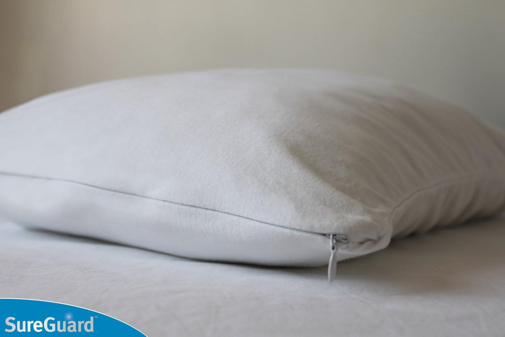 SureGuardMattressProtectors Set of 2 King Size SureGuard Pillow Protectors - 100% Waterproof, Bed Bug Proof, Hypoallergenic - Zippered Cott…