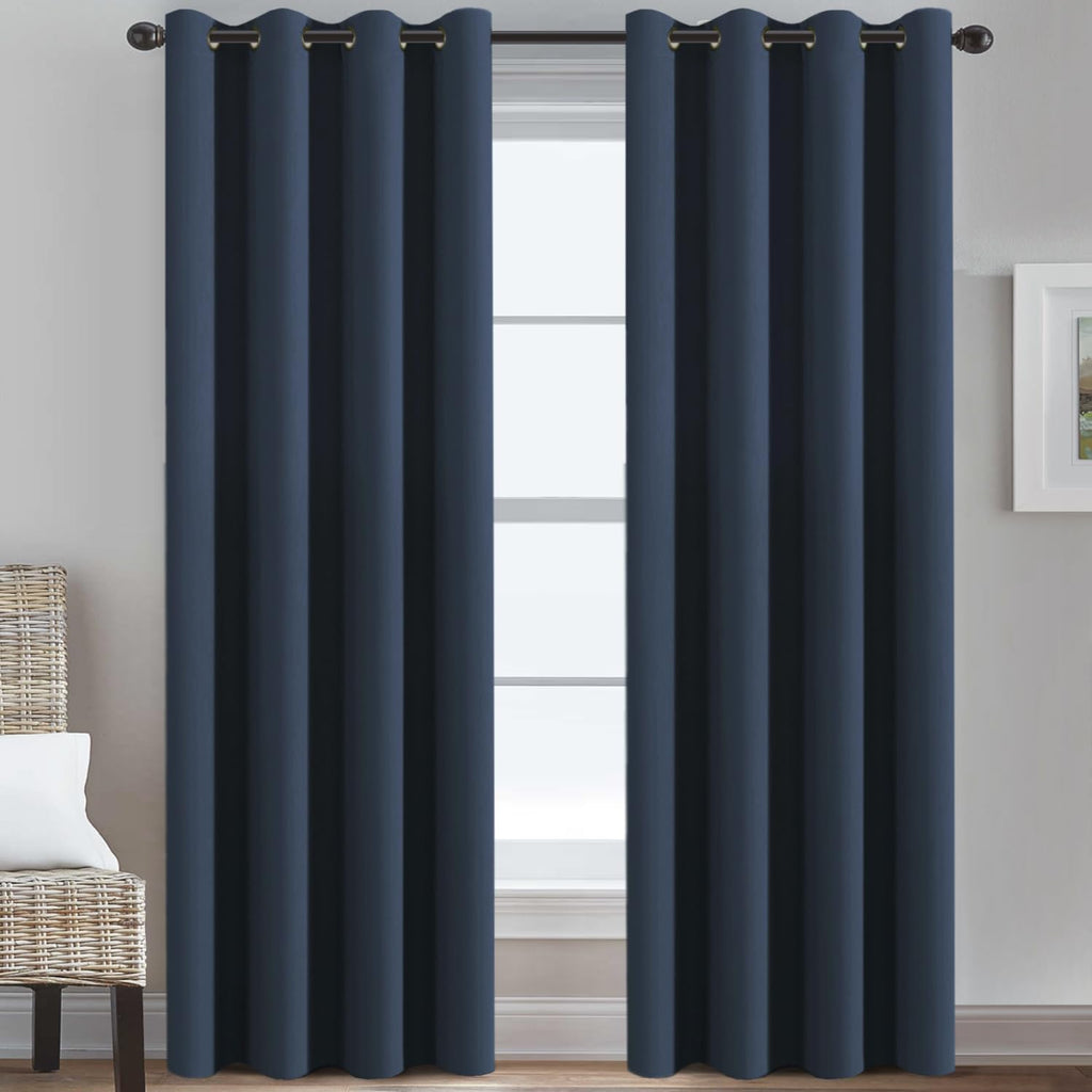 H.VERSAILTEX Blackout Curtain for Living Room Extra Long, Thermal Insulated Bedroom Curtains Grommet Top, Noise Reducing Patio…