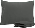 Ntbay Standard Pillowcase Set - 2 Pack Brushed Microfiber 20x26 Pillowcases - Soft, Wrinkle-Free, Fade-Resistant, Stain-Resistant, Dark Gre…