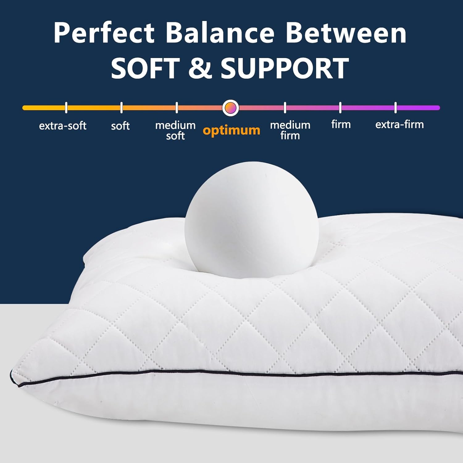 1 MIDDLE ONE Body Pillow, Memory Foam Body Pillows for Adults Sleeping, Long Pillow for Bed, Big Large Firm Full Body Pillow for Side…