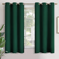 YoungsTex Emerald Green Blackout Curtains 63 Inch Length for Bedroom - Thermal Insulated with Grommet Room Darkening Window Curtains for Ch…