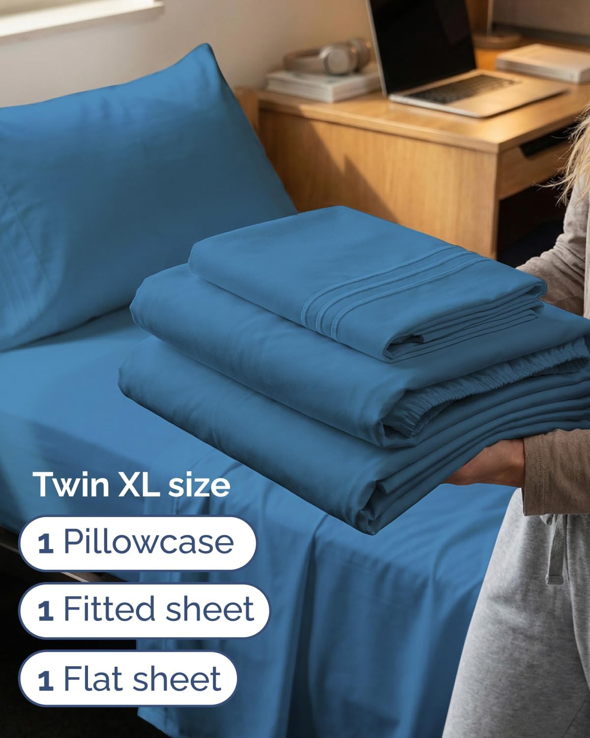 Twin XL Size 3 Piece Sheet Set - Comfy Breathable & Cooling Sheets - Hotel Luxury Bed Sheets for Women & Men - Deep Pockets, Easy-Fit…