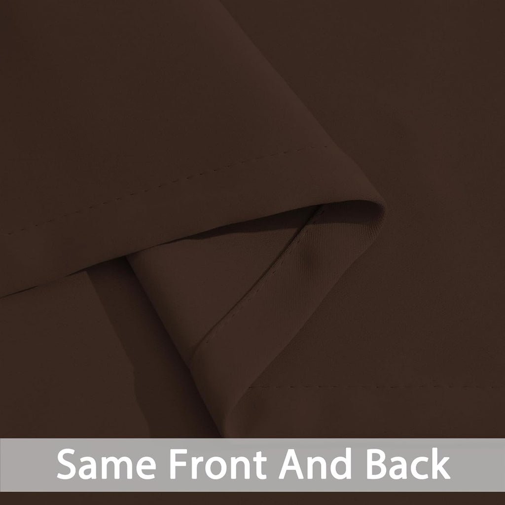 Yakamok Blackout Curtains Room Darkening Thermal Insulated Window Panels, Solid Grommet Top Drapes for Bedroom/Living Room(42Wx84L…