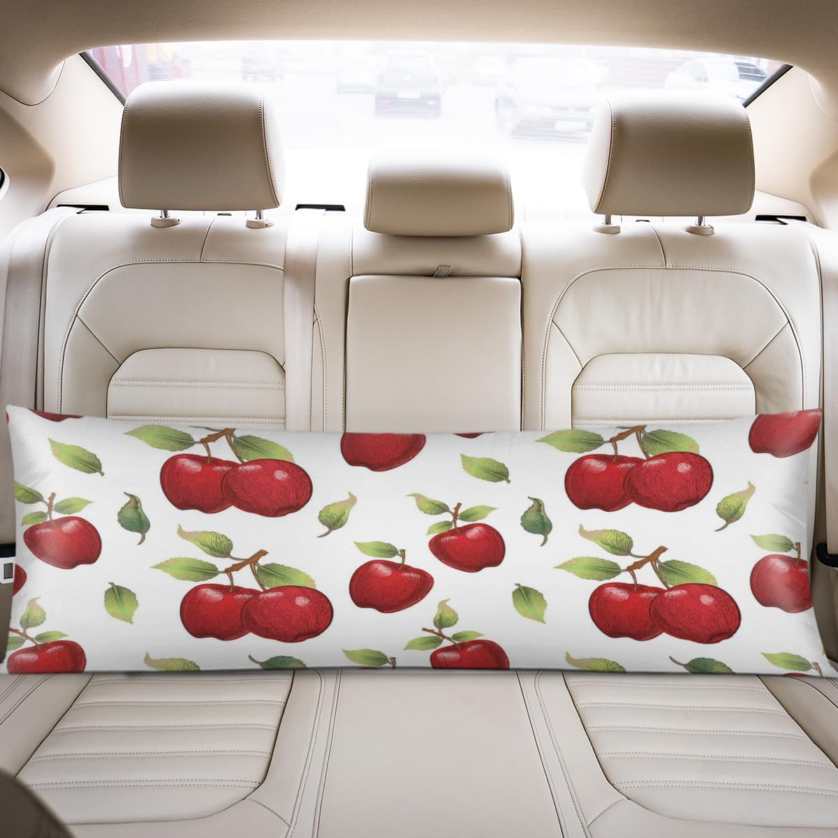 Aglebo Watercolor Apples Beautiful Body Pillow Covers Super Soft Satin Decorative Pillowcase with Hidden Zipper Cooling Breathable Case Rec…