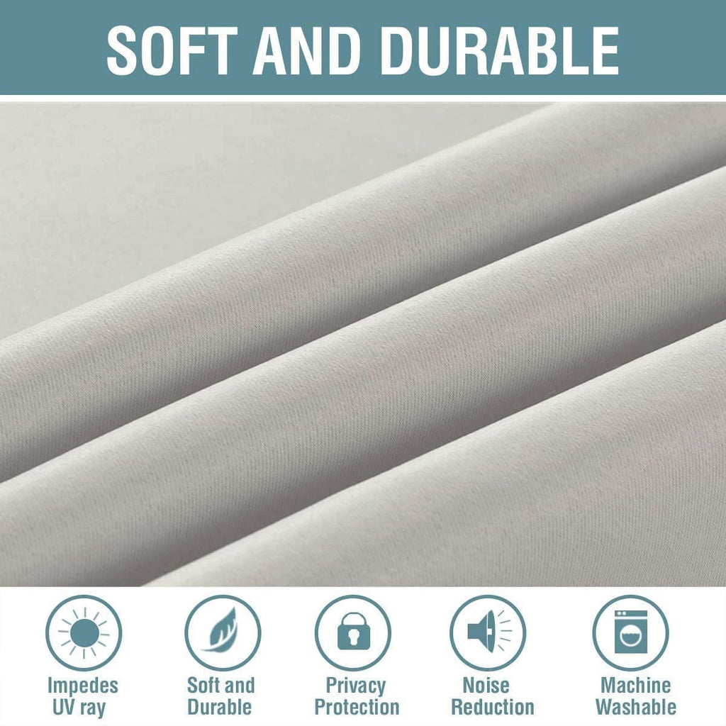 H.VERSAILTEX Blackout Curtain for Living Room Thermal Insulated Window Treatment Curtain Extra Long 84 inch Length Energy Savin…