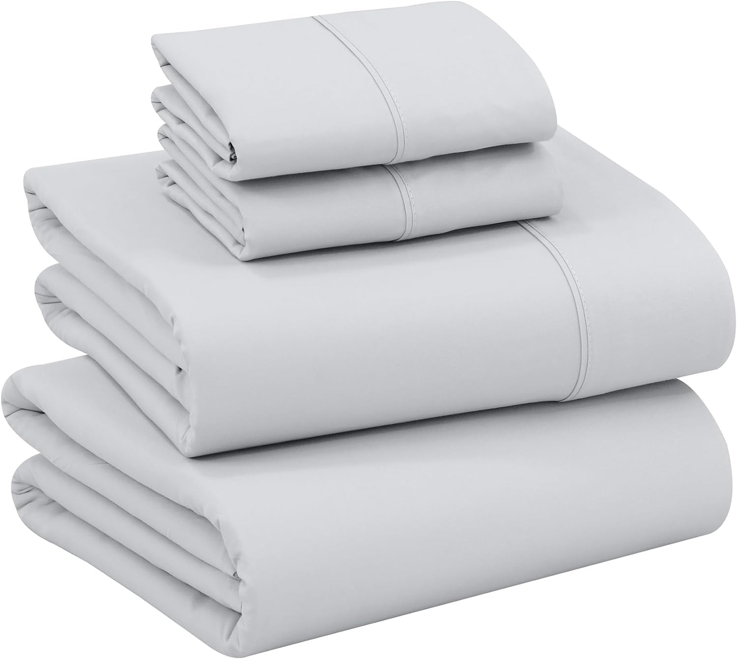 Ruvanti 100% Cotton Percale Sheets Full Size – Crisp Cooling Bed Sheets for Hot Sleepers, Deep Pocket 16”, Soft Breathable & Durable Hotel-…