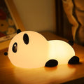 Saluoke Panda Night Light for Kids: Squishy Silicone Animal Light,7 Soft Colors, Tap Control, Rechargeable, Sleep Timer, Battery Baby Nightligh…