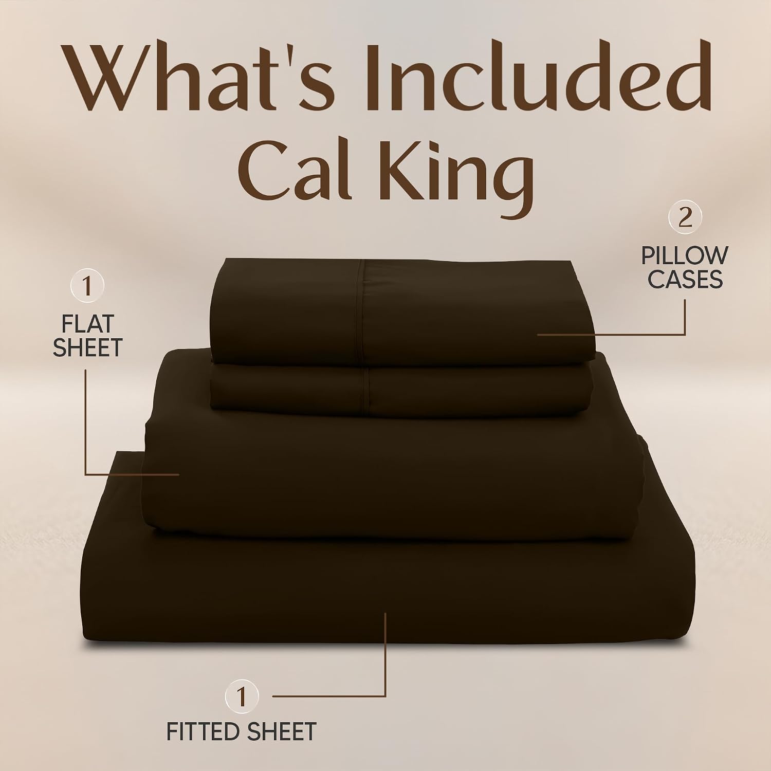 Utopiabedding Utopia Bedding California King Size Sheet Set – 4 Piece Bed Sheets, Soft and Breathable Microfiber, Includes 1 Fitted Sheet,…