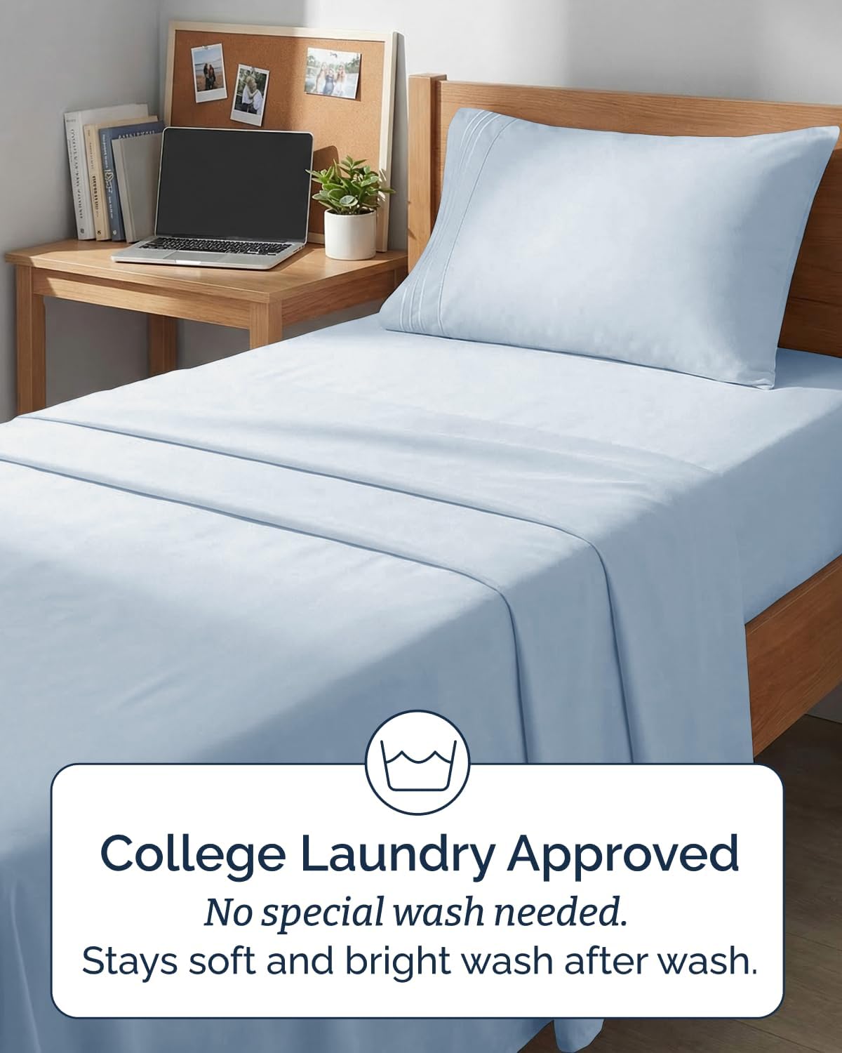 Twin XL 4 Piece Sheet Set - Comfy Breathable & Cooling - Hotel Luxury Bedding for Women, Men, Kids, Teens & Children - 1 Flat & 1 Fitted…