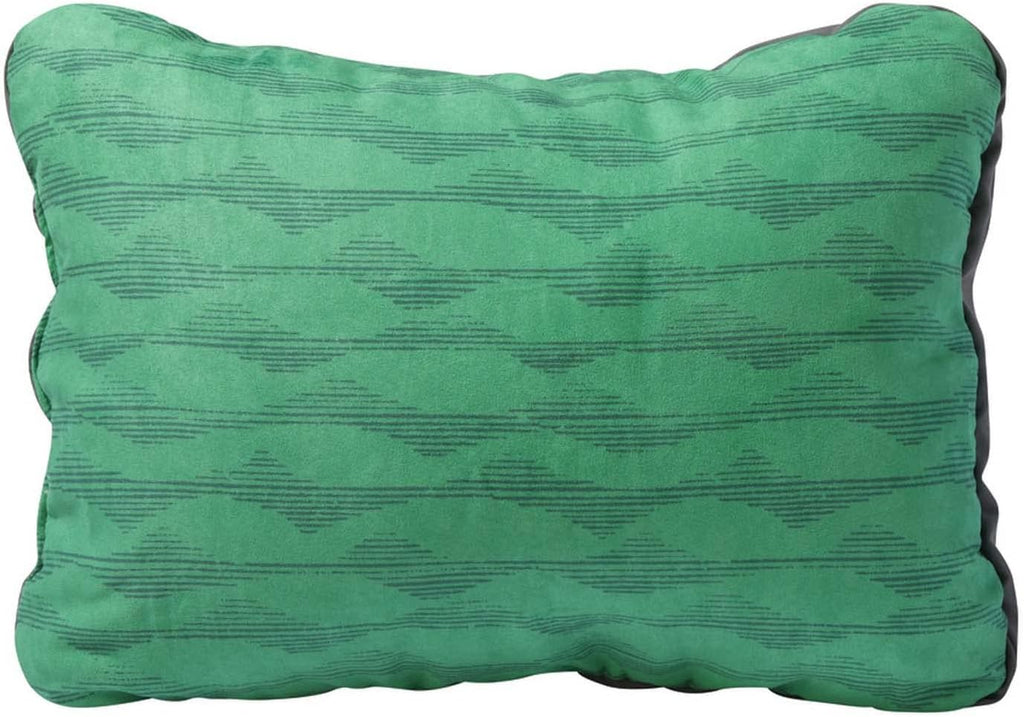 Therm-a-Rest Compressible Camping and Backpacking Pillow, Green Mountains Print, Regular