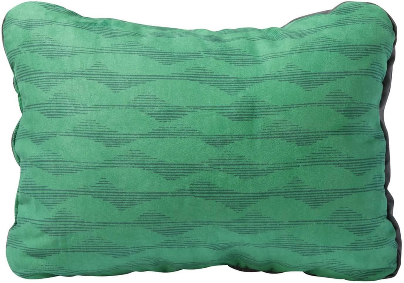 Therm-a-Rest Compressible Camping and Backpacking Pillow, Green Mountains Print, Large
