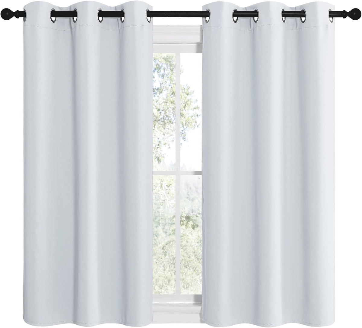 Nicetown Room Darkening Curtain Panels for Bedroom, easy maintenance Solid Thermal Insulated Grommet Room Darkening Draperies/Drapes…