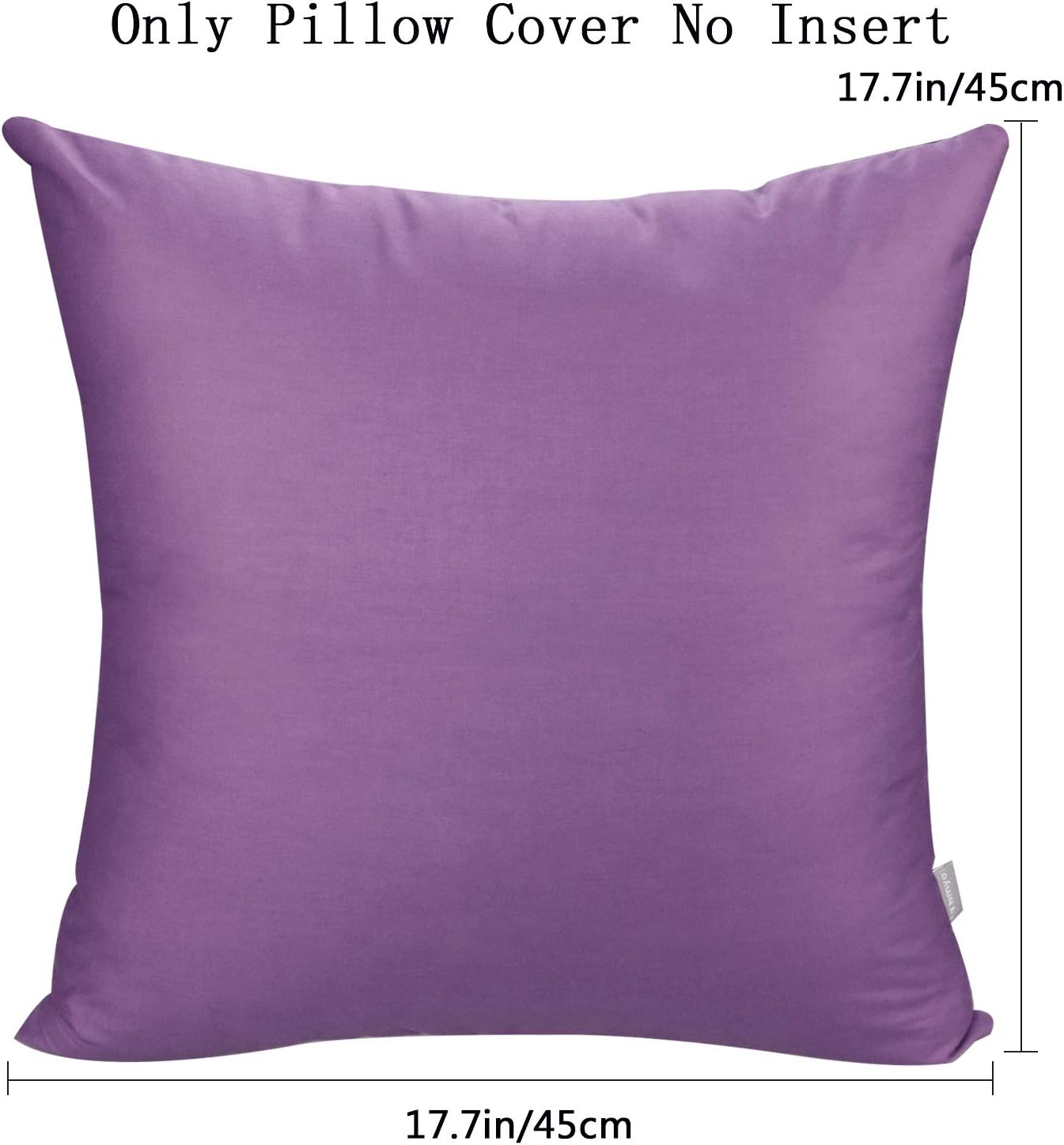 Thmyo 4-Pack 100% Cotton Comfortable Solid Decorative Throw Pillow Case, Square Cushion Cover Pillowcase Sublimation Blank Pillow Covers DI…