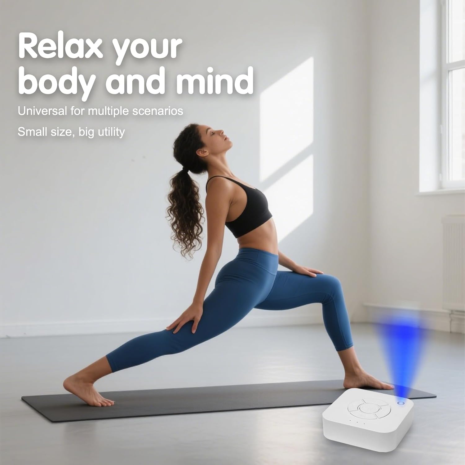 Rukico White Noise Sleep Machine, for Adults & Babies,9 Soothing Sounds, White Noise, Ocean Waves, Rain, etc, Rechargeable, Porta…