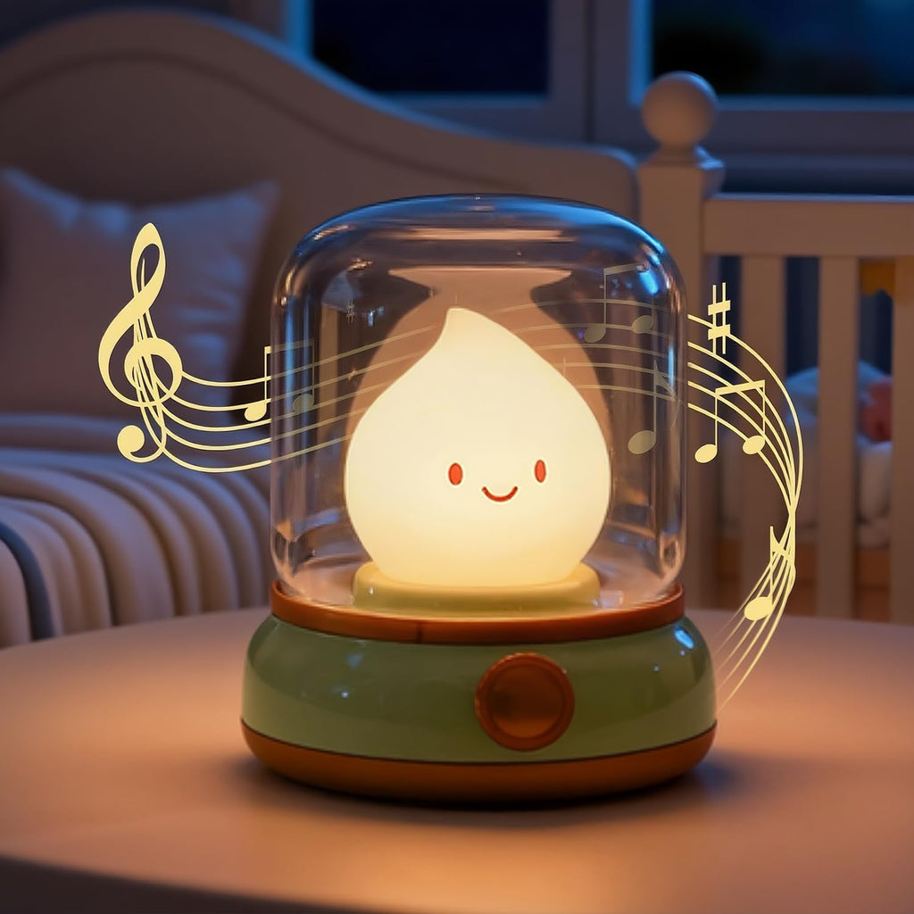 WANIDEA Chibi Flame Lamp, Sleep White Noise Machine Night Light, Waterproof Shower Lamp5 White Noise with 4 Level Volume Adjustment…
